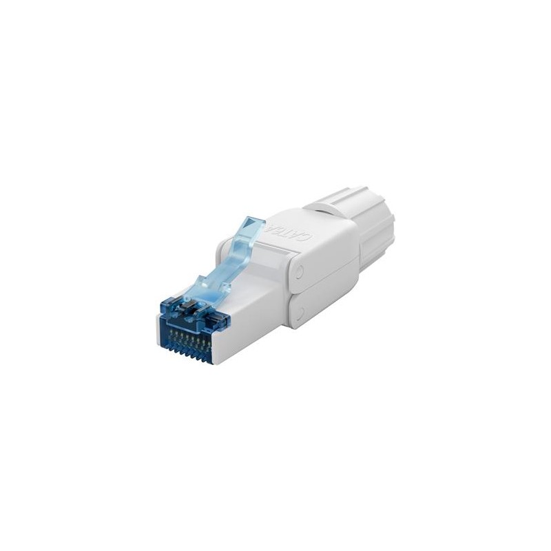 Konektor RJ45 8pinů Cat6A - montáž bez nástroje, průměr kabelu AWG 22/1 - 24/1