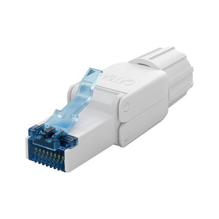 Konektor RJ45 8pinů Cat6A - montáž bez nástroje, průměr kabelu AWG 22/1 - 24/1