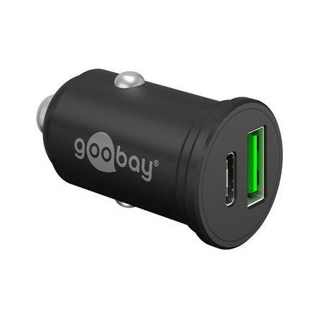 goobay Rychlá nabíječka do auta s dvojitým USB USB-C™ PD (napájení) (45 W)