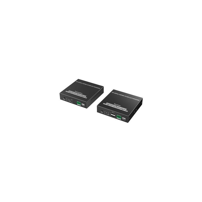 PremiumCord 4K@60Hz HDMI KVM extender na 120m přes LAN, over IP