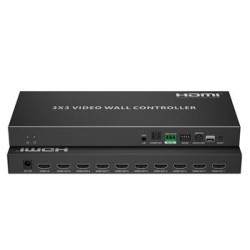 PremiumCord HDMI 1 vstup - 9-ti monitorová stěna, Video Wall controller, 9 zobrazovacích módů