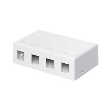 Keystone prázdný box na 4x Keyston se snadnou montáží nacvaknutím