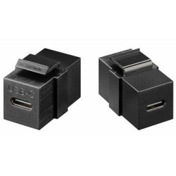 Keystone Modul USB-C female - USB-C female Gen 2 (10Gbit/s) černý