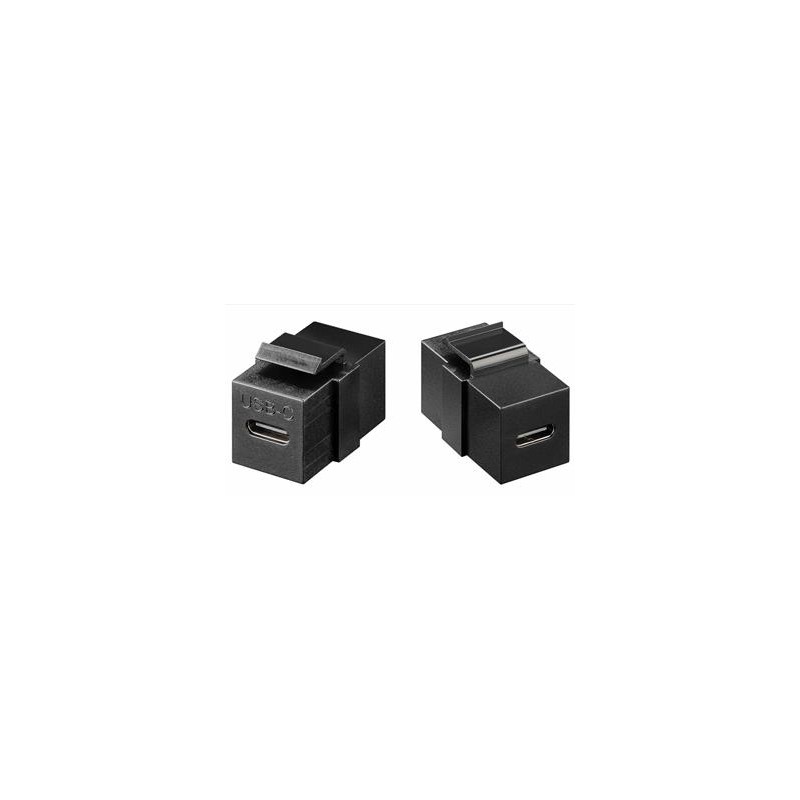Keystone Modul USB-C female - USB-C female Gen 2 (10Gbit/s) černý