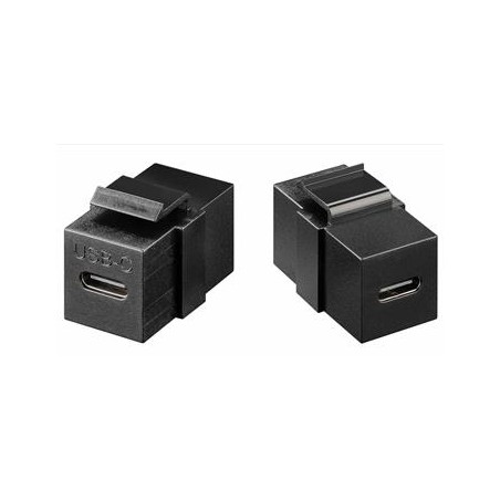Keystone Modul USB-C female - USB-C female Gen 2 (10Gbit/s) černý