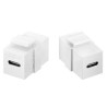 Keystone Modul USB-C female - USB-C female Gen 2 (10Gbit/s) bílý