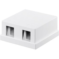 Keystone prázdný box na 2x Keyston se snadnou montáží nacvaknutím