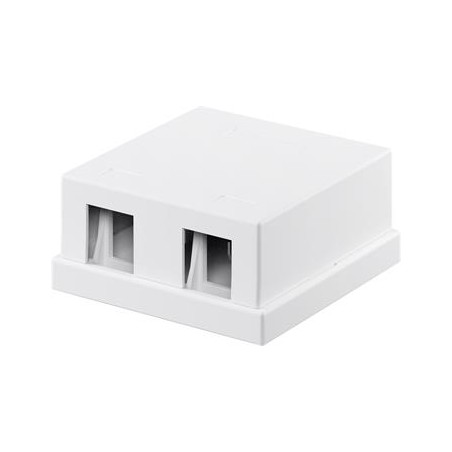 Keystone prázdný box na 2x Keyston se snadnou montáží nacvaknutím