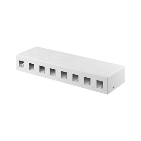 Keystone prázdný box na 8x Keyston se snadnou montáží nacvaknutím