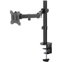 Držák monitoru Single Flex, černý pro zakřivené a ploché monitory mezi 17 a 32 palci (43-81 cm) do 8 kg