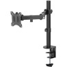 Držák monitoru Single Flex, černý pro zakřivené a ploché monitory mezi 17 a 32 palci (43-81 cm) do 8 kg