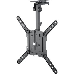 Držák na stropní TV Basic (M), černý držák pro TV od 23 do 55 palců (58 – 140 cm), max. 20 kg, otočné do stran