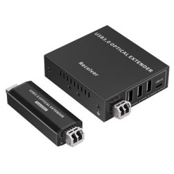 PremiumCord USB 3.2 5Gbps Super-speed 4-portový 150m Multi-mode optický extender