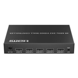 PremiumCord HDMI 1 vstup - 4 monitory, 4K@60hz Video Wall controller, 8 zobrazovacích módů KHVID08