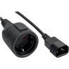 Prodlužovací přívod 230V s EURO konektorem C14 (IEC connection) , 1m