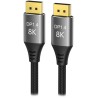 PremiumCord DisplayPort 1.4 přípojný kabel 32,4Gbit/s, rozlišení 8K, kovové a zlacené konektory, 9m