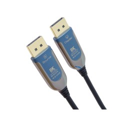 PremiumCord 8K Optický DisplayPort 1.4 přípojný kabel M/M, zlacené konekt. 30m