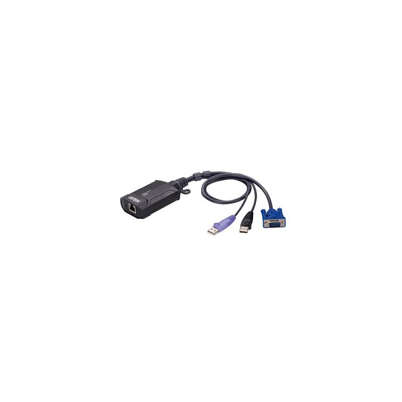 ATEN Zařízení pro ovládání PC/KVM OverNet, mini, USB, VGA 1920x1200