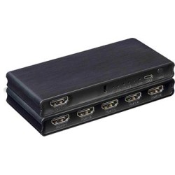 PremiumCord 4K@60Hz HDMI switch 5:1 plastový s dálkovým ovladačem