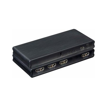 PremiumCord 4K@60Hz HDMI switch 3:1 plastový s dálkovým ovladačem khswit31k