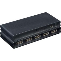 PremiumCord 4K@60Hz HDMI switch 4:1 plastový s dálkovým ovladačem khswit41k