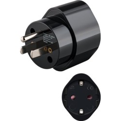 goobay Cestovní adaptér Evropa do USA/Japonska, černý PPADAPTER168