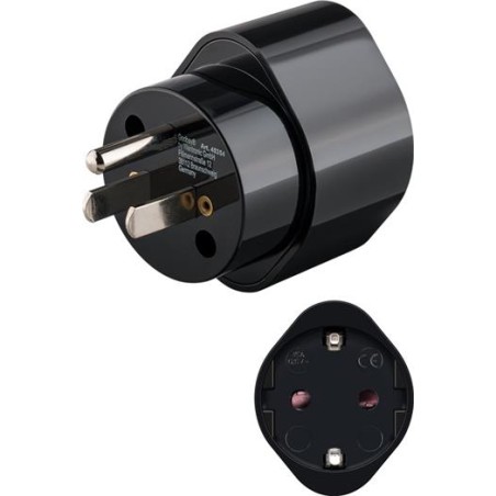 goobay Cestovní adaptér Evropa do USA/Japonska, černý PPADAPTER168