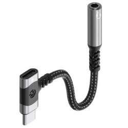 PremiumCord Redukce USB-C /3,5mm jack s DAC chipem + USB-C pro nabíjení 12,5cm