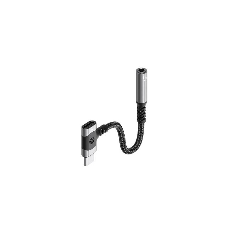 PremiumCord Redukce USB-C /3,5mm jack s DAC chipem + USB-C pro nabíjení 12,5cm