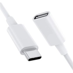 PremiumCord USB-C Prodlužovací kabel (USB 3.2 generation 1), C/male - C/female, bílý, 2m