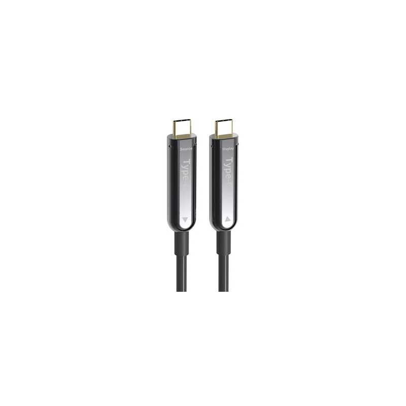 PremiumCord USB-C optický fiber video AOC kabel rozlišení 4K@60Hz 1080p délka:15m