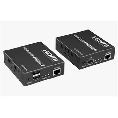 PremiumCord HDMI KVM extender s USB na 120m přes Cat5/6, bez zpoždění