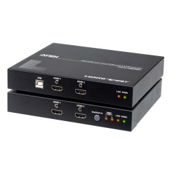 ATEN Extender PC-konzole HDMI Dual View na 100m@4K, HDBaseT 2.0, USB + RS232, audio