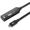 PremiumCord USB-C 3.2 Gen 2 repeater a prodlužovací kabel Male-Female, 10Gbps Aluminium 7m