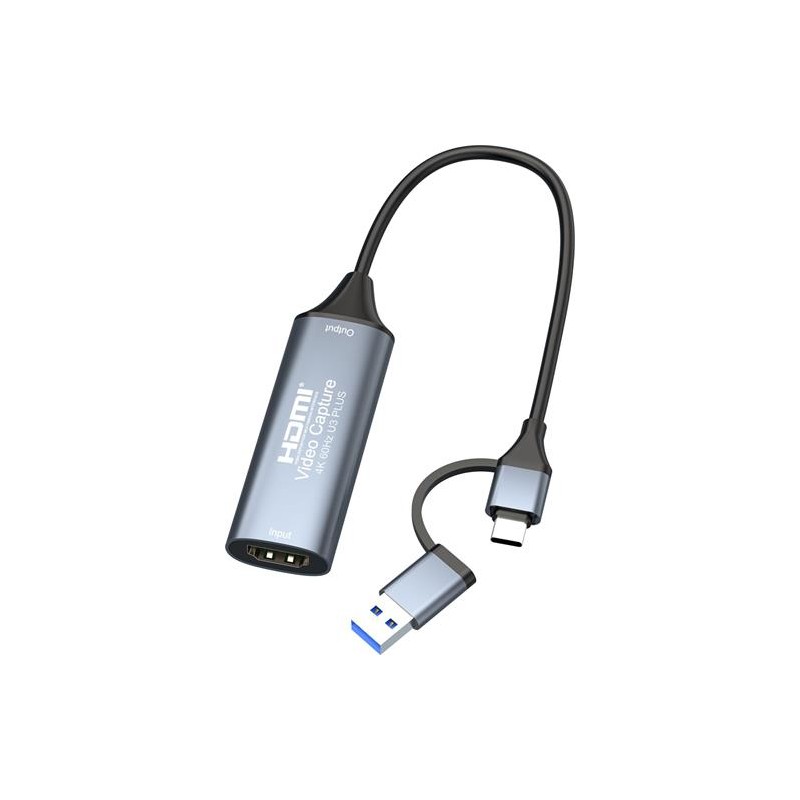 PremiumCord 4K@60Hz HDMI capture/grabber pro záznam Video/Audio signálu do počítače s konektorem USB3.0 a USB-C