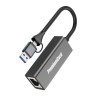 PremiumCord Adaptér USB-C a USB-A na Gigabit 10/100/1000Mbps 15cm