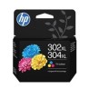 HP 302XL/304XL Tri-clr Original Ink Cartridge (300 pages)