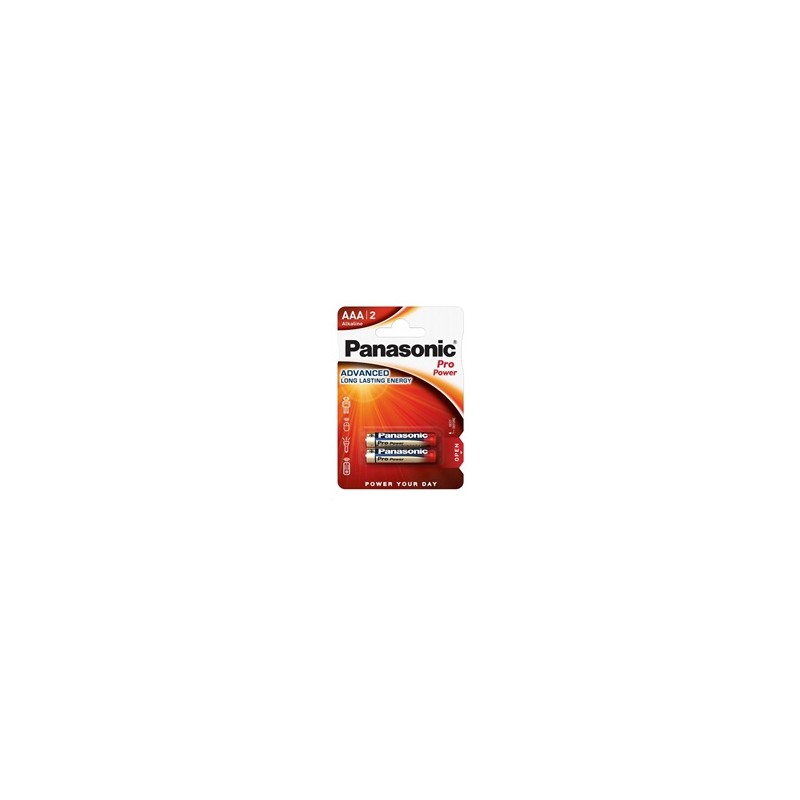 PANASONIC Alkalické baterie Pro Power LR03PPG/2BP AAA 1,5V (Blistr 2ks)