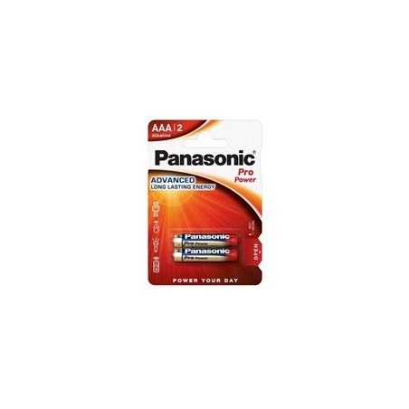 PANASONIC Alkalické baterie Pro Power LR03PPG/2BP AAA 1,5V (Blistr 2ks)