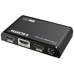 PremiumCord HDMI 2.0 splitter 1-2 porty, 4K x 2K/60Hz, FULL HD, 3D, černý