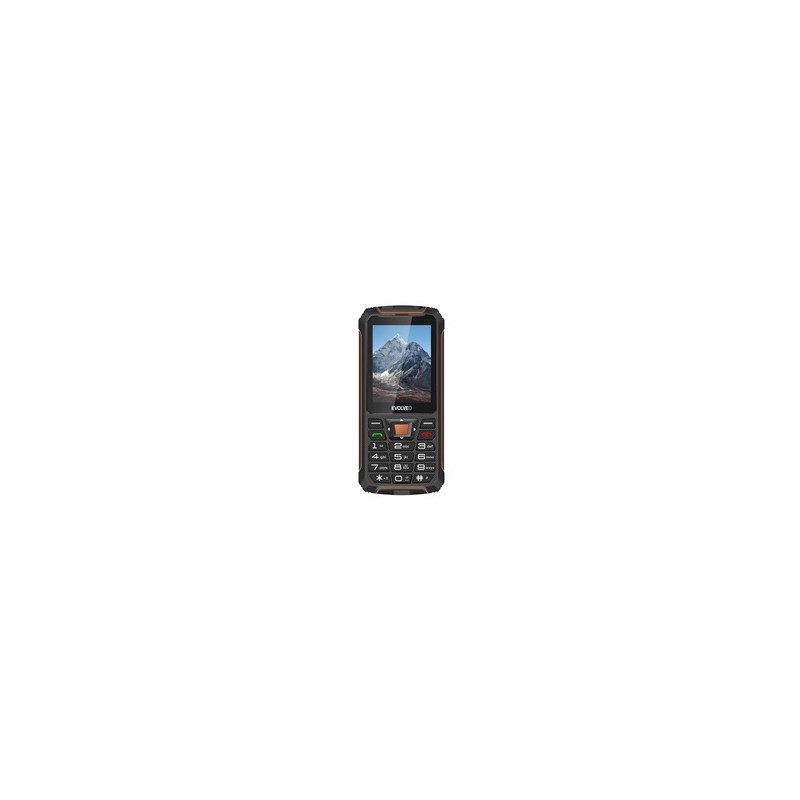 EVOLVEO StrongPhone Z6, vodotěsný odolný Dual SIM telefon, černo-oranžová