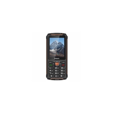 EVOLVEO StrongPhone Z6, vodotěsný odolný Dual SIM telefon, černo-oranžová