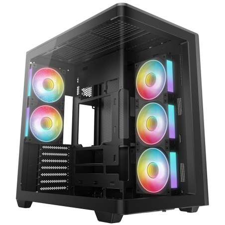 DEEPCOOL Case CG590U 5F, ATX, Průhledná bočnice, 5x120mm ARGB Fan, černá