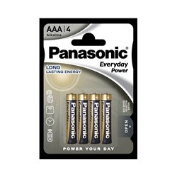 Panasonic Alkalická baterie LR03EPS/4BP Everyday Power (Blistr 4 ks)