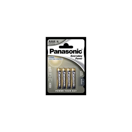 Panasonic Alkalická baterie LR03EPS/4BP Everyday Power (Blistr 4 ks)