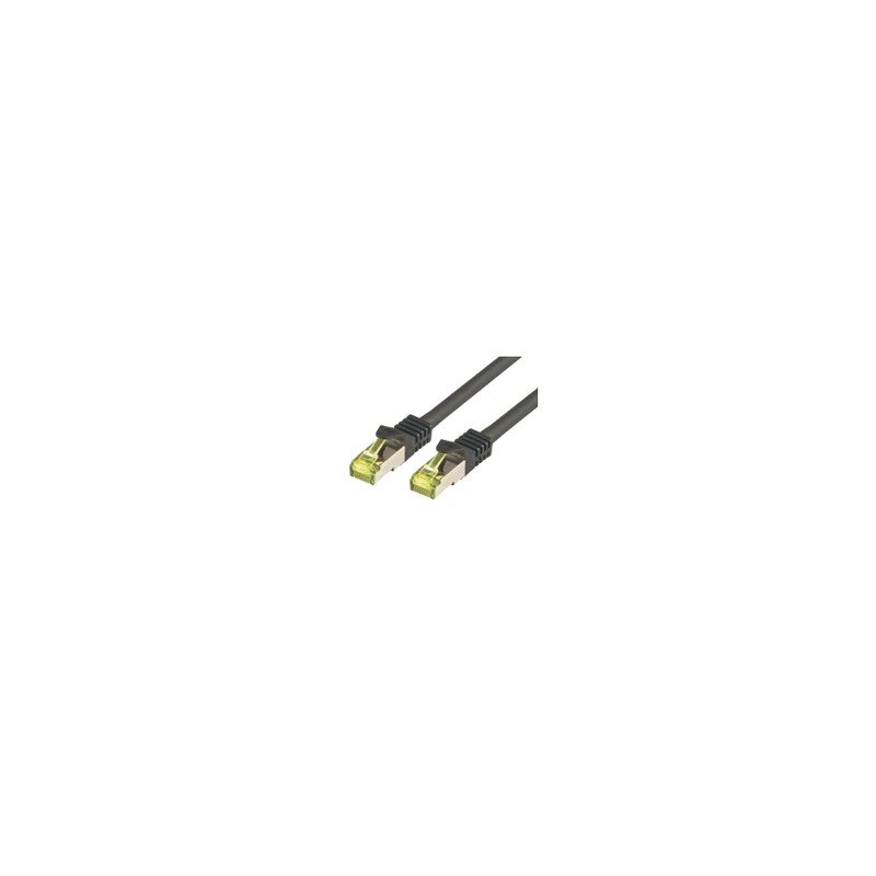 CAT7 SFTP RJ45 LSZH 10M BLACK/10GBIT RAW PATCH CABLE