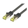 CAT7 SFTP RJ45 LSZH 10M BLACK/10GBIT RAW PATCH CABLE