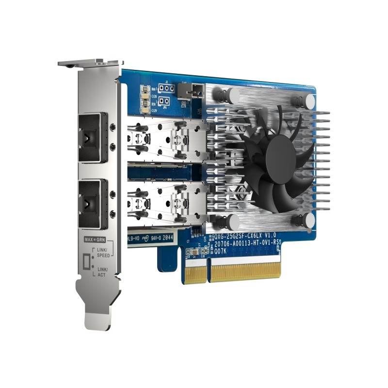 QNAP QXG-25G2SF-CX6 - 25GbE (2porty) PCIe karta nízký profil PCIe Gen4 x8