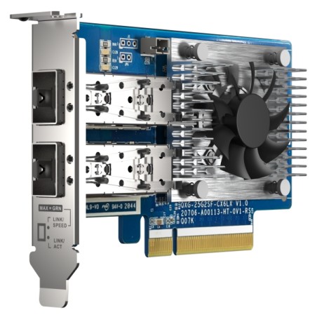 QNAP QXG-25G2SF-CX6 - 25GbE (2porty) PCIe karta nízký profil PCIe Gen4 x8