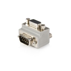 RIGHT ANGLE DB9 SERIAL CABLE/CABLE ADAPTER TYPE 2 - M/F